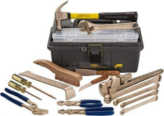 Ampco - 16 Piece Nonsparking Tool Set - Comes in Tool Box - Makers Industrial Supply