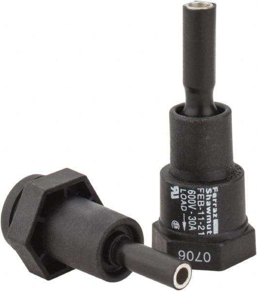 Ferraz Shawmut - 1 Pole, 600 VAC/VDC, 30 Amp, Inline Fuse Holder - Compatible with CC Class, 1-1/2 Inch Long x 1 Inch Wide and 13/32 Inch Diameter Fuse - Makers Industrial Supply