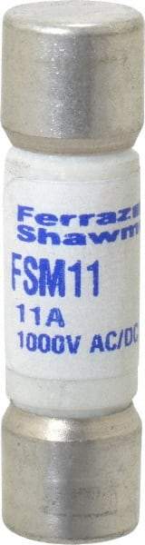 Ferraz Shawmut - 1,000 VAC/VDC, 11 Amp, Fast-Acting Multimeter Fuse - 38mm OAL, 20 at AC/DC kA Rating, 10.3mm Diam - Makers Industrial Supply