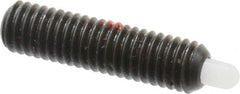 Gibraltar - 10-32, 3/4" Thread Length, 1/8" Plunger Projection, Steel Threaded Spring Plunger - 0.092" Max Plunger Diam, 3/4" Plunger Length, 1.3 Lb Init End Force, 2.7 Lb Final End Force, 1/16" Hex - Makers Industrial Supply