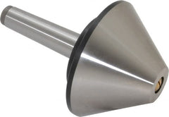 Value Collection - MT3 Taper Shank, 4.2" Head Diam Live Center - 1,200 Max RPM, 32mm Point Diam, 160mm Point Length, 800 Lb Max Workpc, Bull Nose Point - Makers Industrial Supply