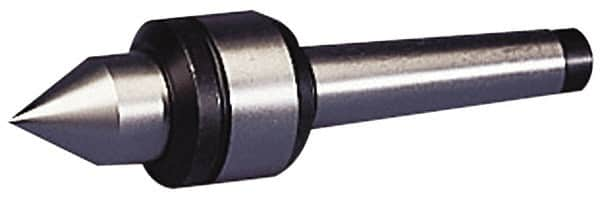 Value Collection - MT3 Taper Shank, Live Center - 2,000 Max RPM, 32mm Point Diam, 175mm Point Length, 500 Lb Max Workpc, Standard Point - Makers Industrial Supply