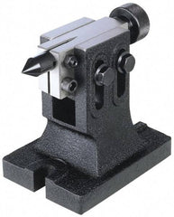 Interstate - 4" Centerline Height, Tailstock - Adjustable, Cast Iron, Use with Speed-Dex Indexing fixtures - Makers Industrial Supply