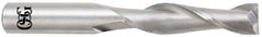 OSG - 3/8", 1" LOC, 3/8" Shank Diam, 2-1/2" OAL, 2 Flute, Solid Carbide Square End Mill - Single End, TiCN Finish, Spiral Flute, 30° Helix, Centercutting, Right Hand Cut, Right Hand Flute, Series 402 - Makers Industrial Supply