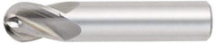 OSG - 5/8" Diam, 3/4" LOC, 4 Flute Solid Carbide Ball End Mill - Uncoated, Single End, 3" OAL, 5/8" Shank Diam, Spiral Flute - Makers Industrial Supply