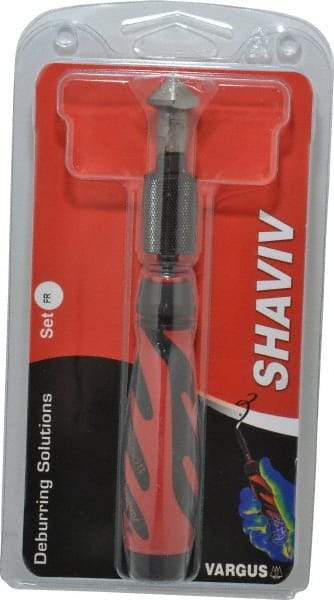 Shaviv - 3 Piece, High Speed Steel Blade, Hand Deburring Tool Set - FR Blade Holder, For Hole Edge - Makers Industrial Supply