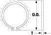 Thomson Industries - 0.078" Wide, Steel 1-1/2" External Retaining Ring - For Use with Linear Bearing SSU-24, SUPER-24, 243848 - Makers Industrial Supply