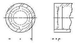 Thomson Industries - 16mm Internal Retaining Ring - For Use with Linear Bearing SSE M16, MA M16 - Makers Industrial Supply