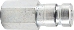 Hydraulic Hose Female Pipe Rigid Nipple Fitting: 1/8″, 1/4-18, 6,000 psi Steel, NPTF, Threaded