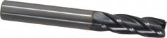 OSG - 3/8", 1-1/8" LOC, 3/8" Shank Diam, 3" OAL, 4 Flute, Solid Carbide Square End Mill - Single End, TiAlN Finish, Spiral Flute, 30° Helix, Centercutting, Right Hand Cut, Right Hand Flute, Series 464 - Makers Industrial Supply