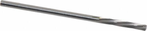 Magafor - 2.5705mm Solid Carbide 6 Flute Chucking Reamer - Spiral Flute, 0.1012" Straight Shank, 19/32" Flute Length, 2-1/4" OAL - Makers Industrial Supply