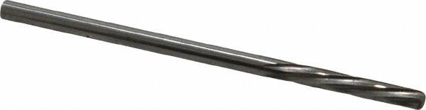 Magafor - #37 Solid Carbide 6 Flute Chucking Reamer - Spiral Flute, 0.1039" Straight Shank, 19/32" Flute Length, 2-1/4" OAL - Makers Industrial Supply