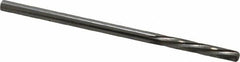 Magafor - #37 Solid Carbide 6 Flute Chucking Reamer - Spiral Flute, 0.1039" Straight Shank, 19/32" Flute Length, 2-1/4" OAL - Makers Industrial Supply