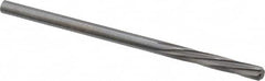 Magafor - #34 Solid Carbide 6 Flute Chucking Reamer - Spiral Flute, 0.111" Straight Shank, 19/32" Flute Length, 2-1/4" OAL - Makers Industrial Supply