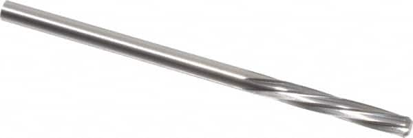 Magafor - 2.9007mm Solid Carbide 6 Flute Chucking Reamer - Spiral Flute, 0.1142" Straight Shank, 19/32" Flute Length, 2-1/4" OAL - Makers Industrial Supply