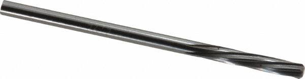 Magafor - 2.921mm Solid Carbide 6 Flute Chucking Reamer - Spiral Flute, 0.115" Straight Shank, 19/32" Flute Length, 2-1/4" OAL - Makers Industrial Supply