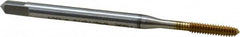 Emuge - #4-40 UNC 2BX Modified Bottoming Thread Forming Tap - High Speed Steel, TiN Finish, 2.205" OAL, 0.433" Thread Length, Series Rekord Druck-S - Makers Industrial Supply