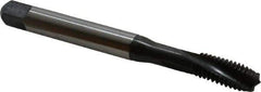 Emuge - 3/8-16 UNC 3 Flute 3BX Modified Bottoming Spiral Flute Tap - Cobalt, Oxide Finish, 3.937" OAL, Right Hand Flute, Right Hand Thread, Series Rekord D-Ti - Makers Industrial Supply