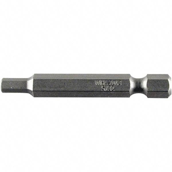 Wiha - 2.5mm Hex Power Bit - 1/4" Drive, 50mm OAL - Makers Industrial Supply