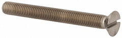 Value Collection - M10x1.50, 90mm OAL Slotted Drive Machine Screw - Flat Head, Grade 316 & A4 Stainless Steel, Uncoated, Without Washer - Makers Industrial Supply