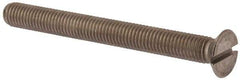 Value Collection - M10x1.50 Metric Coarse, 100mm OAL Slotted Drive Machine Screw - Flat Head, Grade 316 & A4 Stainless Steel, Uncoated, Without Washer - Makers Industrial Supply