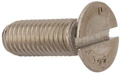 Value Collection - M12x1.75 Metric Coarse, 35mm OAL Slotted Drive Machine Screw - Flat Head, Grade 316 & A4 Stainless Steel, Uncoated, Without Washer - Makers Industrial Supply