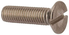 Value Collection - M12x1.75 Metric Coarse, 45mm OAL Slotted Drive Machine Screw - Flat Head, Grade 316 & A4 Stainless Steel, Uncoated, Without Washer - Makers Industrial Supply