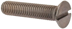 Value Collection - M12x1.75 Metric Coarse, 55mm OAL Slotted Drive Machine Screw - Flat Head, Grade 316 & A4 Stainless Steel, Uncoated, Without Washer - Makers Industrial Supply