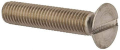 Value Collection - M12x1.75, 60mm OAL Slotted Drive Machine Screw - Flat Head, Grade 316 & A4 Stainless Steel, Uncoated, Without Washer - Makers Industrial Supply