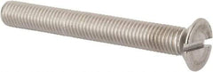 Value Collection - M12x1.75 Metric Coarse, 100mm OAL Slotted Drive Machine Screw - Flat Head, Grade 316 & A4 Stainless Steel, Uncoated, Without Washer - Makers Industrial Supply