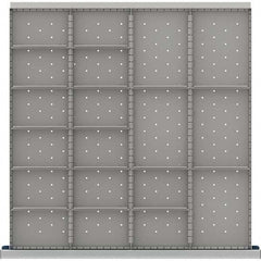 LISTA - 19-Compartment Drawer Divider Layout for 3.15" High Drawers - Makers Industrial Supply