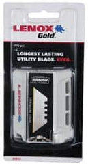 Lenox - 100 Piece Bi-Metal Utility Knife Blade - 2-3/8" OAL - Makers Industrial Supply