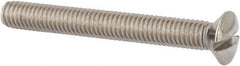 Value Collection - M6x1.00 Metric Coarse, 50mm OAL Slotted Drive Machine Screw - Oval Head, Grade 316 & A4 Stainless Steel, Uncoated, Without Washer - Makers Industrial Supply