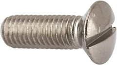 Value Collection - M8x1.25 Metric Coarse, 25mm OAL Slotted Drive Machine Screw - Oval Head, Grade 316 & A4 Stainless Steel, Uncoated, Without Washer - Makers Industrial Supply