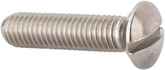 Value Collection - M8x1.25 Metric Coarse, 35mm OAL Slotted Drive Machine Screw - Oval Head, Grade 316 & A4 Stainless Steel, Uncoated, Without Washer - Makers Industrial Supply