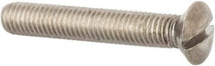 Value Collection - M8x1.25 Metric Coarse, 50mm OAL Slotted Drive Machine Screw - Oval Head, Grade 316 & A4 Stainless Steel, Uncoated, Without Washer - Makers Industrial Supply