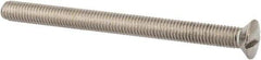 Value Collection - M8x1.25 Metric Coarse, 100mm OAL Slotted Drive Machine Screw - Oval Head, Grade 316 & A4 Stainless Steel, Uncoated, Without Washer - Makers Industrial Supply