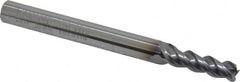 Niagara Cutter - 5/32", 3 Flute, Single End, Solid Carbide, 0.03" Corner Radius End Mill - 2" OAL, 45° Helix, Right Hand Flute, 1/2" LOC, Right Hand Cut - Makers Industrial Supply