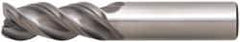 Niagara Cutter - 7/32", 3 Flute, Single End, Solid Carbide, 0.01" Corner Radius End Mill - 2-1/2" OAL, 45° Helix, Right Hand Flute, 3/4" LOC, Right Hand Cut - Makers Industrial Supply