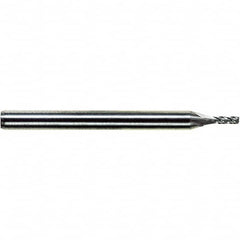 M.A. Ford - 1.7mm, 5.1mm LOC, 3mm Shank Diam, 38mm OAL, 4 Flute, Solid Carbide Square End Mill - Single End, ALtima Finish, Spiral Flute, 30° Helix, Centercutting, Right Hand Cut, Right Hand Flute - Makers Industrial Supply