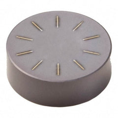 Seco - RNGN32 Grade CBN170 PCBN Turning Insert - Uncoated, Round, 3/8" Inscr Circle, 1/8" Thick - Makers Industrial Supply