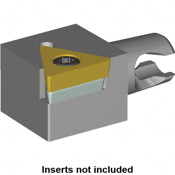 Kennametal - Right Hand Cut, Size KM12, TC.. Insert Compatiblity, Modular Turning & Profiling Cutting Unit Head - 8mm Ctr to Cutting Edge, 20mm Head Length, Series KM Micro - Makers Industrial Supply