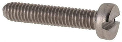 Value Collection - M4x0.70 Metric Coarse, 20mm Length Under Head Slotted Drive Machine Screw - Fillister Head, Grade 316 & A4 Stainless Steel, Uncoated, Without Washer - Makers Industrial Supply