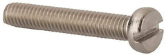 Value Collection - M4x0.70 Metric Coarse, 25mm Length Under Head Slotted Drive Machine Screw - Fillister Head, Grade 316 & A4 Stainless Steel, Uncoated, Without Washer - Makers Industrial Supply