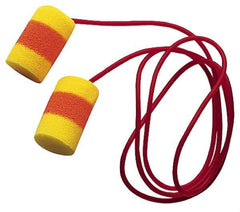 3M - Disposable, Corded, 30 dB, Barrel Earplugs - Yellow, 200 Pairs - Makers Industrial Supply