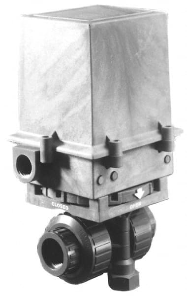 Plast-O-Matic - Actuated Ball Valves Actuator Type: Electric Pipe Size: 2 (Inch) - Makers Industrial Supply