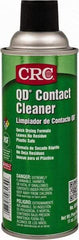 CRC - 11 Ounce Aerosol Contact Cleaner - 0°F Flash Point, 22,600 Volt Dielectric Strength, Flammable, Food Grade, Plastic Safe - Makers Industrial Supply