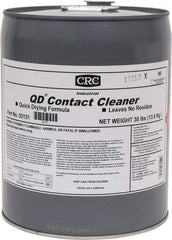 CRC - 5 Gallon Pail Contact Cleaner - 0°F Flash Point, 22,600 Volt Dielectric Strength, Flammable, Food Grade, Plastic Safe - Makers Industrial Supply