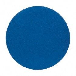 Norton - 20" Diam, 40 Grit Zirconia Alumina Adhesive PSA Disc - Very Coarse, Blue, Y Weighted Cloth Backing, Flexible - Makers Industrial Supply