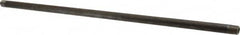 Value Collection - Schedule 80, 1/4" Diam x 18" Long Black Pipe Nipple - Threaded - Makers Industrial Supply